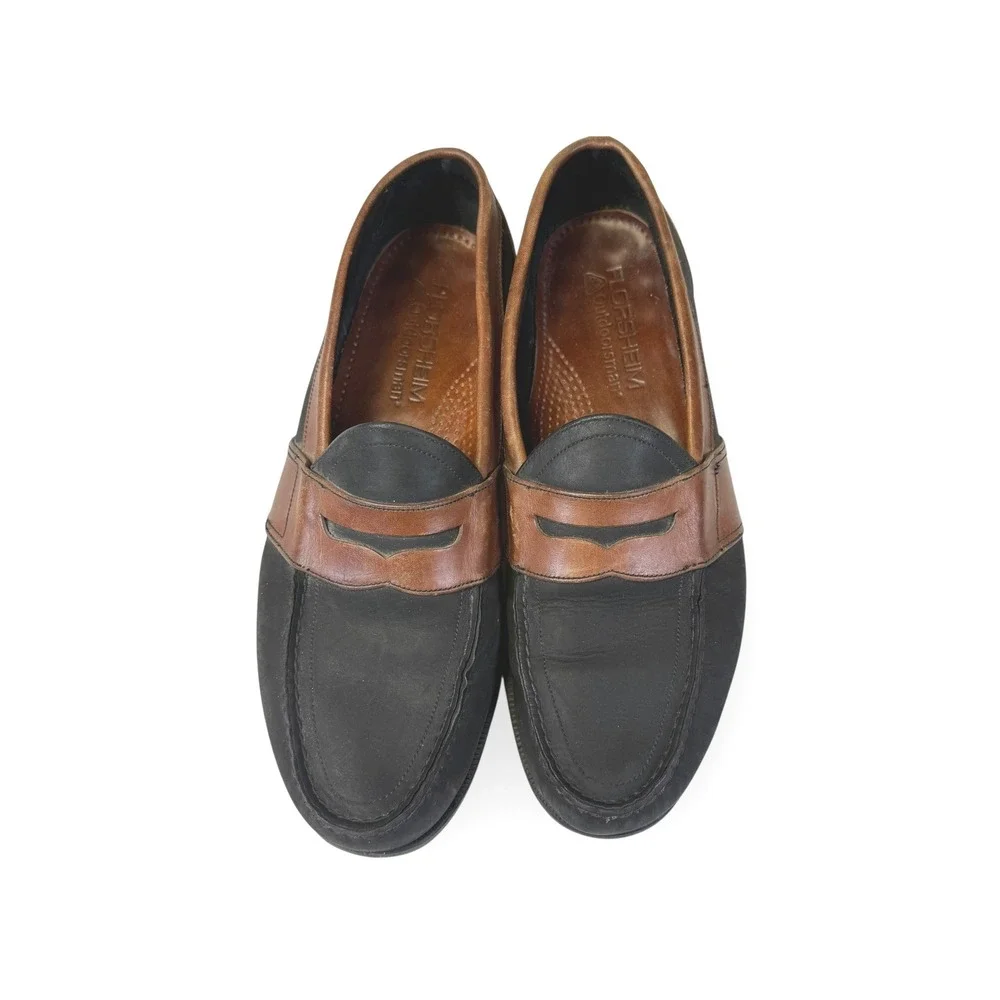 Florsheim Outdoorsman‎ Penny Loafers Black Brown Leather Mens Size 10 D